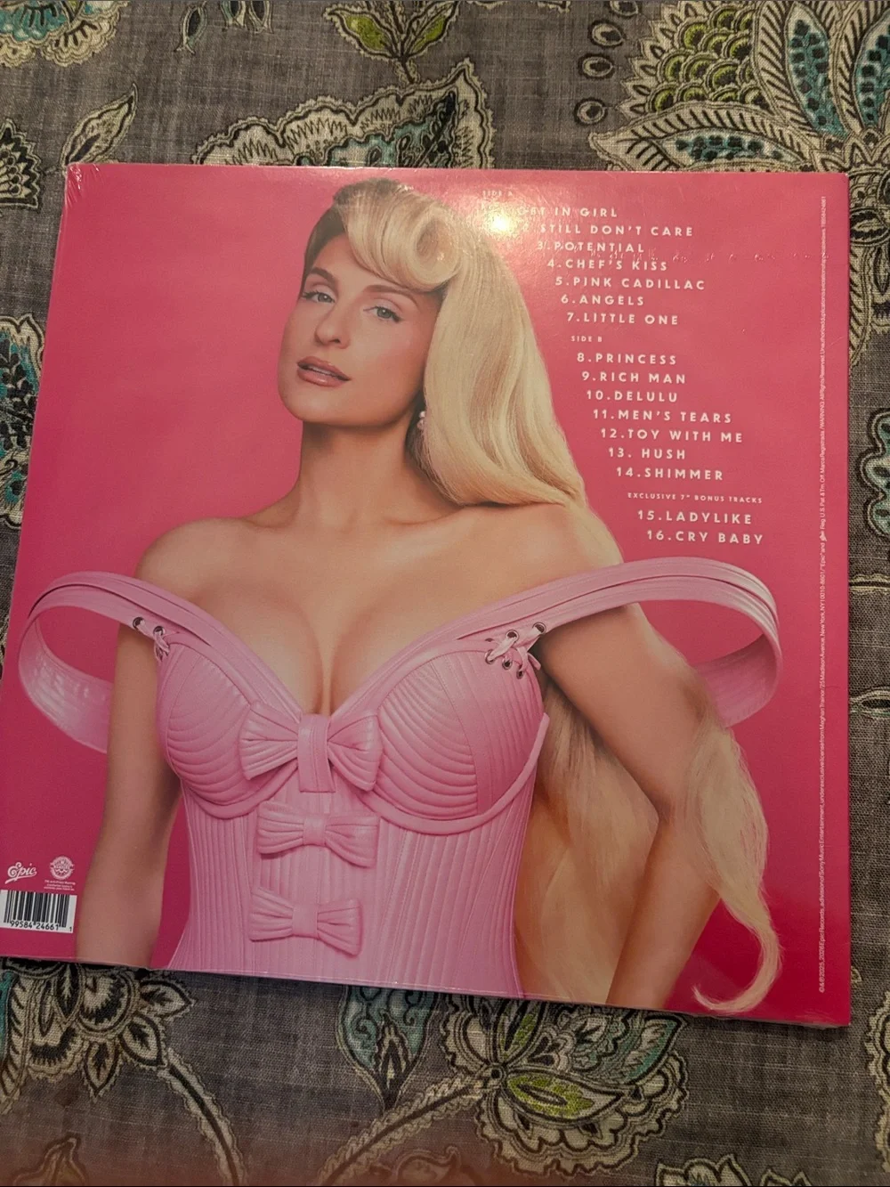 Meghan Trainor toy with me vinyl- Pink Glitter Vinyl